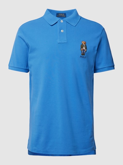 Polo Ralph Lauren Regular fit poloshirt met motiefstitching Bleu - 2