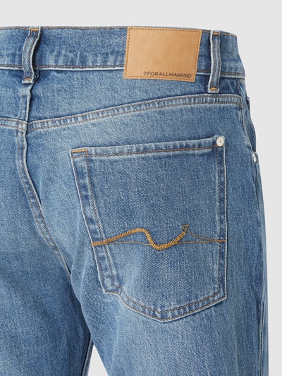 7 For All Mankind Straight Fit Jeans mit Stretch-Anteil Modell 'The Straight' Blau 3