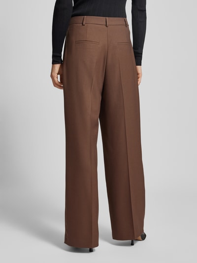 Jake*s Collection Flared pantalon met bandplooien Rietgroen - 5