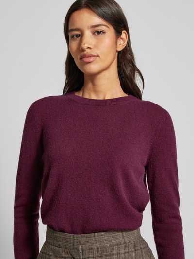 Christian Berg Woman Gebreide pullover met structuurmotief Bordeaux - 3