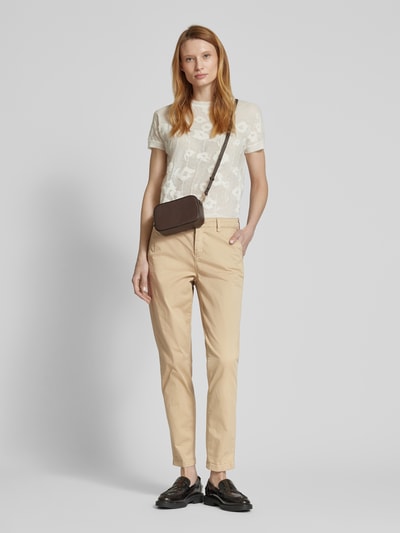 MAC Slim fit chino met verkort model, model 'TURN UP' Beige - 1