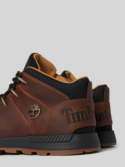 Timberland Veterboots van leer met labeldetails, model 'Sprint Trekker' Middenbruin - 2