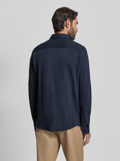 Casual Friday Koszula casualowa o kroju regular fit z kołnierzykiem typu kent model ‘ARKAN’ Granatowy melanż 5