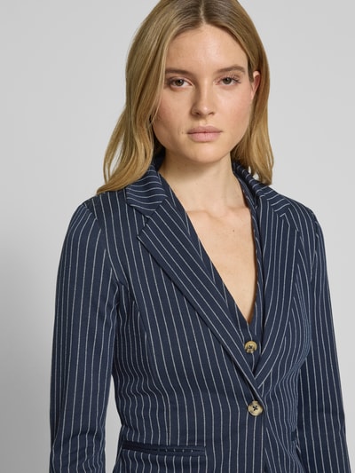 ICHI Blazer met paspelzakken, model 'KATE' Marineblauw - 3