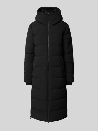 NAUTGÅRD Gewatteerde lange jas met Sorona® Aura-vulling Zwart - 2