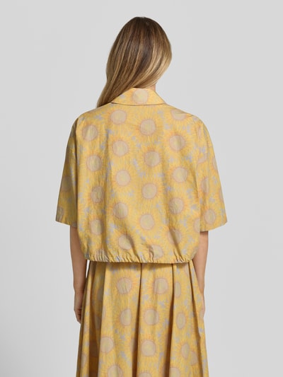 DRYKORN Overhemdblouse met tunnelkoord model 'LAINAY' Geel - 5