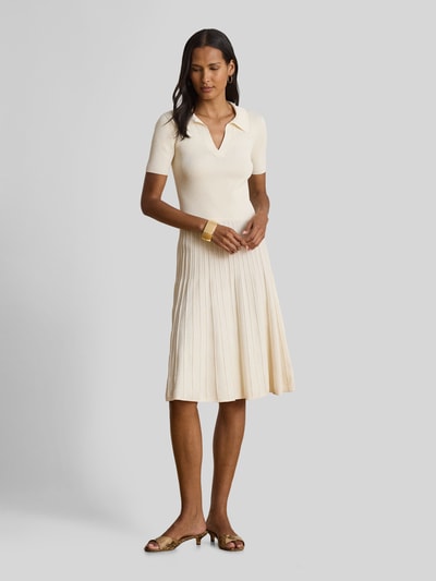 Lauren Ralph Lauren Freizeitkleid aus Viskose-Mix Ecru 4