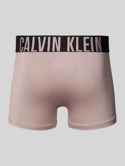 Calvin Klein Underwear Obcisłe bokserki z elastycznym paskiem z logo w zestawie 3 szt. Bordowy 3