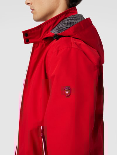 Wellensteyn Funktionsjacke mit Kontraststreifen Modell 'COLLEGE' Rot 3