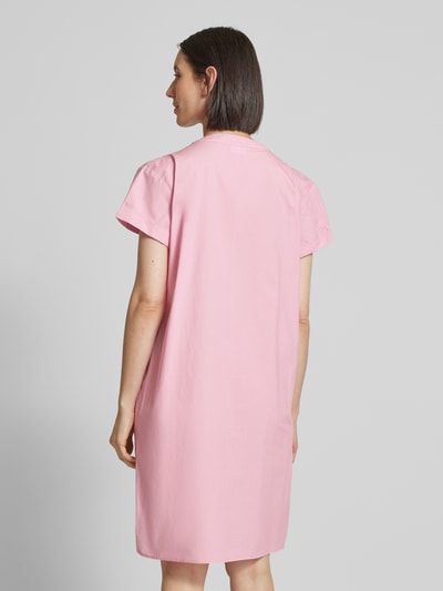 Jake*s Casual Knielanges Kleid mit V-Ausschnitt Fuchsia 5