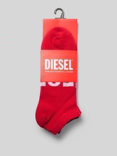 Diesel Sneakersokken met labeldetail in een set van 3 paar Rood - 3