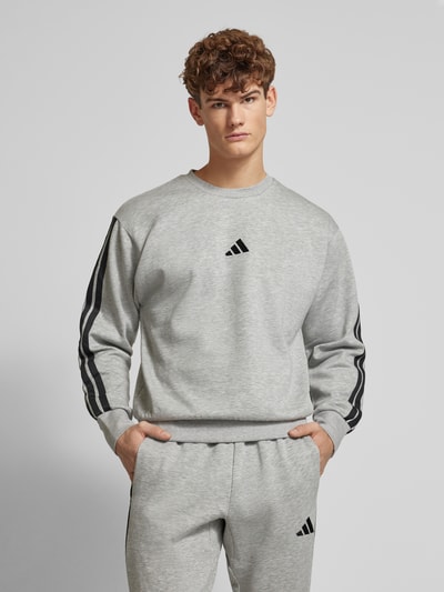 ADIDAS SPORTSWEAR Sweatshirt mit Label-Print Hellgrau 4