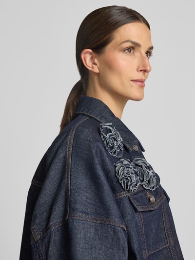 DRYKORN Cropped Jeansjacke aus reiner Baumwolle Dunkelblau 3