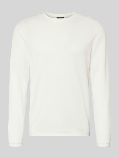CINQUE Longsleeve mit gerippten Abschlüssen Modell 'BADI' Offwhite 2