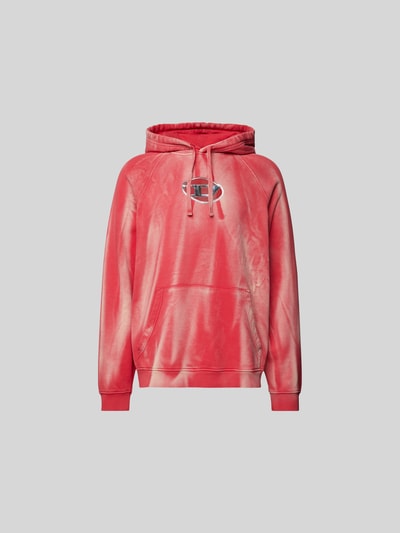 Diesel Oversized Hoodie mit Känguru-Tasche Dunkelgrau 2