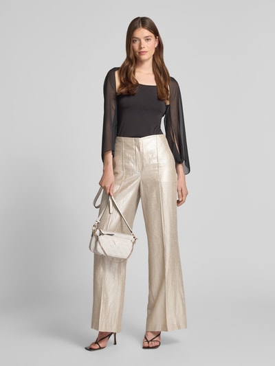 Guess Handtasche mit Label-Applikation Modell 'NOELLE' Ecru 1