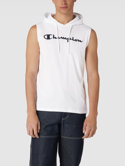 Champion Tanktop mit Kapuze Modell 'Hooded Sleeveless T-Shirt' Weiss 4