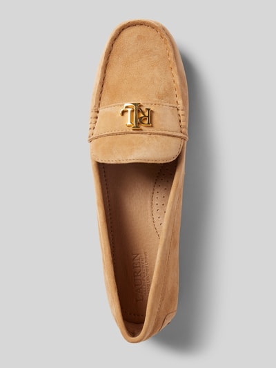 Lauren Ralph Lauren Mokassins mit Label-Applikation Modell 'BARNSBURY-FLATS-DRIVER' Sand 3