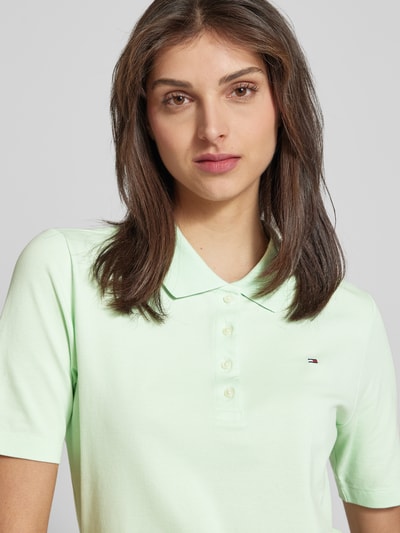 Tommy Hilfiger Regular fit poloshirt met logostitching, model '1985' Mintgroen - 3