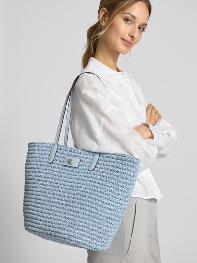 Lauren Ralph Lauren Shopper mit Label-Applikation Modell 'BRIE' Hellblau 1