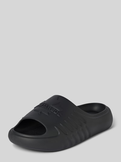 Dsquared2 Slides mit Label-Detail Black 2