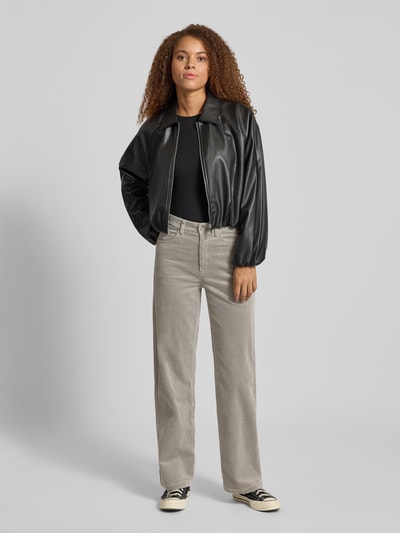 Marc O'Polo Denim Wide Leg Cordhose aus Baumwoll-Mix Hellgrau 1