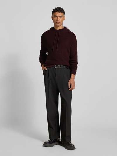 Antony Morato Strickpullover mit Kapuze Bordeaux 1