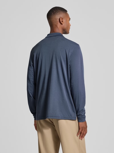 RAGMAN Koszulka polo z kieszenią na piersi Jeansowy niebieski 5