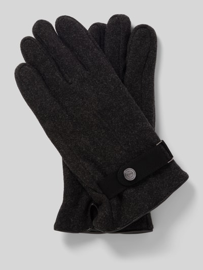 EEM Herenhandschoenen van jersey materiaal met thinsulate voering Antraciet - 1