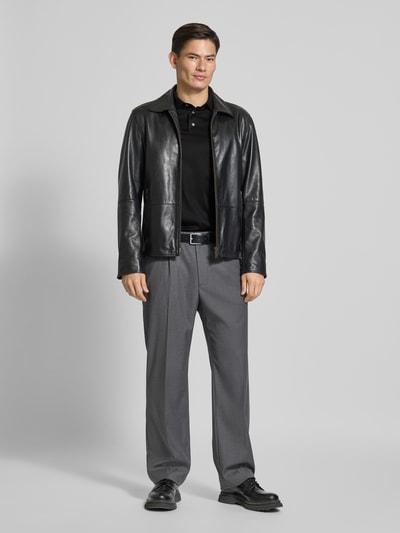 Emporio Armani Slim Fit Poloshirt mit Knopfleiste Black 1