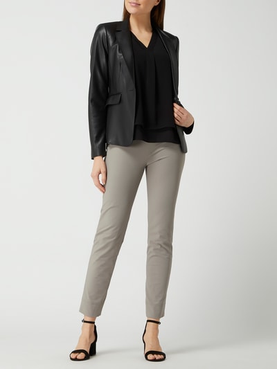 s.Oliver BLACK LABEL Blouseshirt met dubbele-laagjeslook Zwart - 1