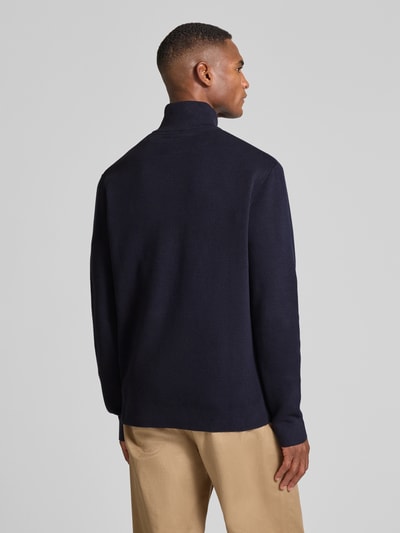 Jack & Jones Premium Troyer mit Label-Detail Modell 'MILANO' Dunkelblau 5