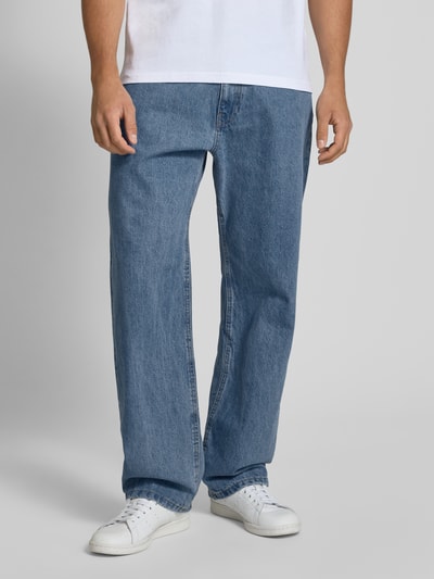 REVIEW Baggy fit jeans in 5-pocketmodel Blauw - 4