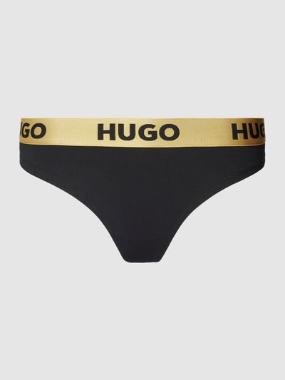 HUGO String mit Label-Bund Modell 'SPORTY' Gold 1