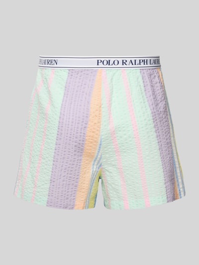 Polo Ralph Lauren Regular Fit Pyjama-Boxershorts in Crinkle-Optik Hellblau 3
