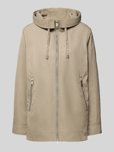Productfoto, Jacke mit Zweiwege-Reißverschluss van Fuchs Schmitt in beige, regular fit, omgeslagen kraag, ritszakken, gladde textuur, ruglengte 72 cm, schouderbreedte 42 cm, borstwijdte 53 cm, mouwlengte 63 cm