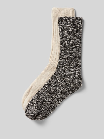 Jake*s Casual Socken in Melange-Optik Black 1