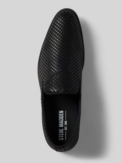 Steve Madden Loafers met labeldetail, model 'BERTON' Zwart - 3