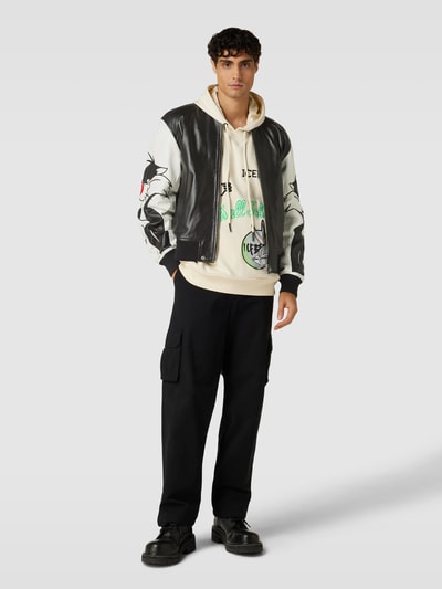 Iceberg Lederjacke mit Looney Tunes®-Stitching Black 1