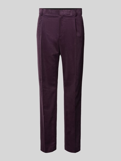 HUGO Pantalon met steekzakken, model 'Teagan' Prune - 2