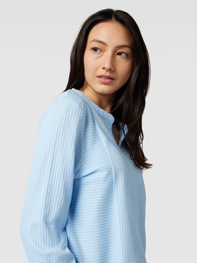 Tom Tailor Bluse mit Streifenmuster Hellblau 3