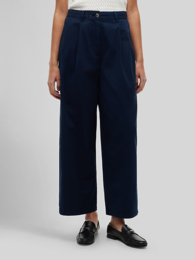 Tommy Hilfiger Wide leg kort chino van puur katoen Marineblauw - 4