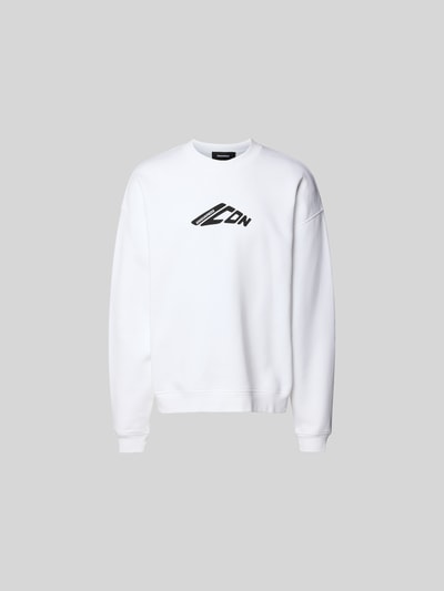Dsquared2 Sweatshirt mit gerippten Abschlüssen Weiss 2