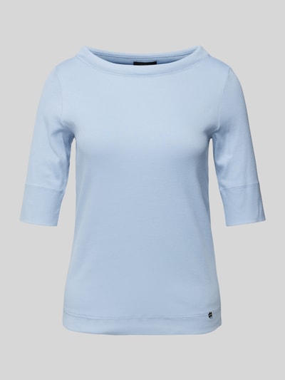 Marc Cain T-Shirt mit U-Boot-Ausschnitt Hellblau 2