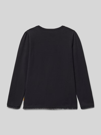 Steiff Regular Fit Longsleeve mit Logo-Stitching Marine 3