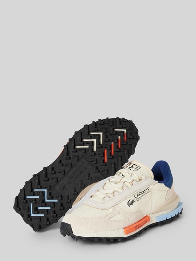 Lacoste Leren sneakers met labelprints, model 'ELITE ACTIVE' Offwhite - 4