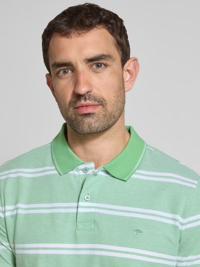 Fynch-Hatton Regular Fit Poloshirt mit Logo-Stitching Hellgruen 3