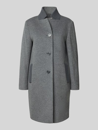 ICONS Cinzia Rocca Wollmantel mit Kaschmir-Anteil Hellgrau Melange 2