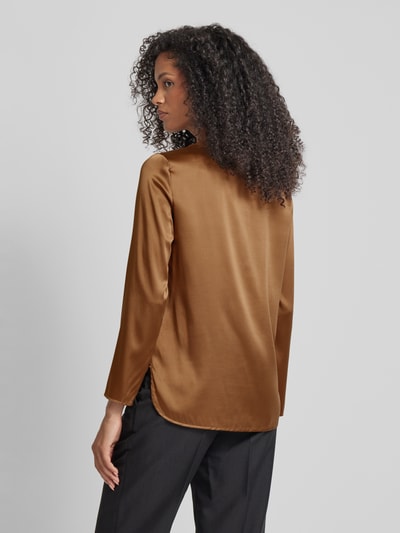 MaxMara Leisure Blusenshirt mit Rundhalsausschnitt Modell 'MOLDAVA' Taupe 5