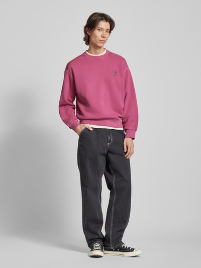 Carhartt Work In Progress Sweatshirt mit Label-Detail Pink 1